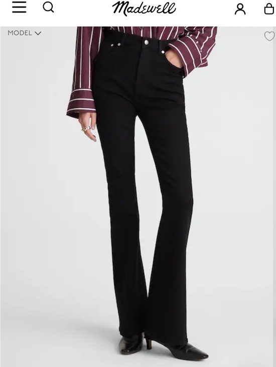 Madewell Denim - Madewell Black High-Rise Flare Jeans